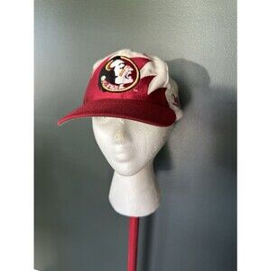 VTG 90s Florida State Seminoles Logo Athletic Sharktooth Splash Snapback Hat FSU